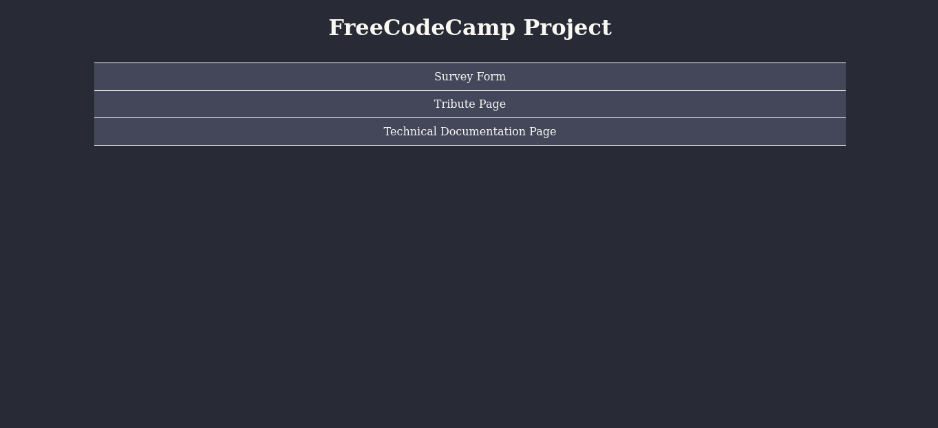 Freecodecamp Project